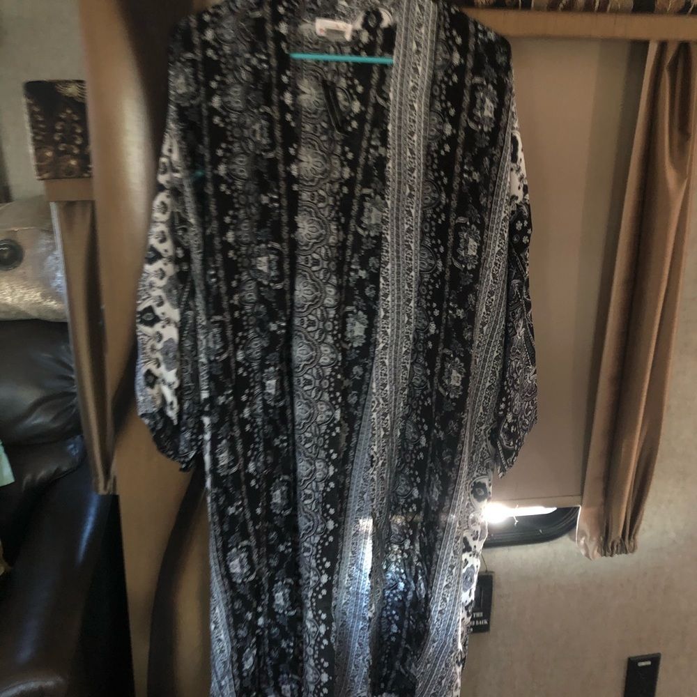 Sady & Lu Kimono N/WT $88 Tunic Cover Up 100%Rayon